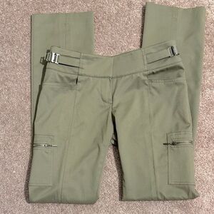 EUC Functional Bebe Khaki Utility Pants with Cute Details